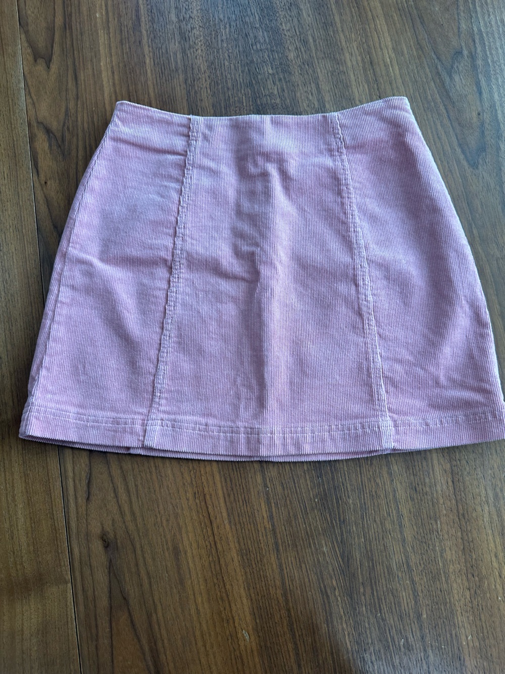 Forever 21 Light Pink A-Line Corduroy Skirt